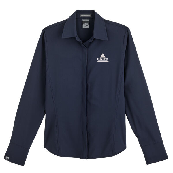   - Women's Executive 4-Way Stretch Solid Button Up Thumbnail