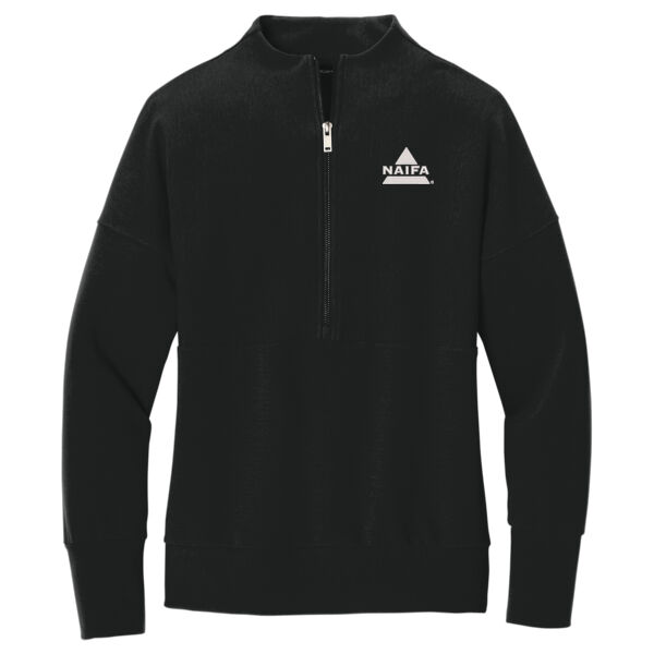   - Women's Linear Texture 1/4 Zip Thumbnail