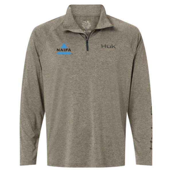   - Men's Airweight Heather Quarter-Zip Pullover Thumbnail