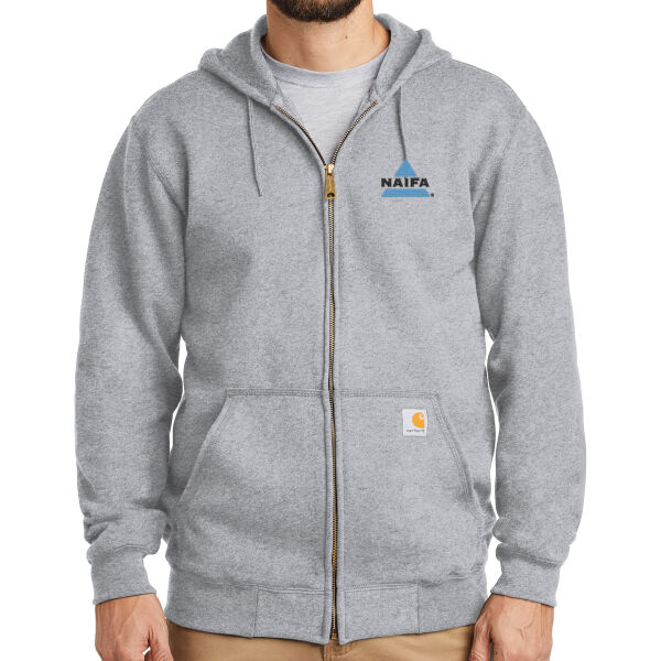   - Midweight Hooded Zip Front Sweatshirt Thumbnail
